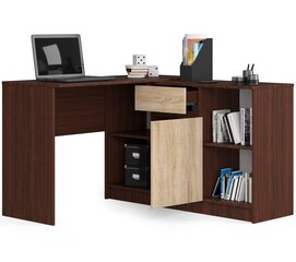 Письменный стол NORE B-17, темно-коричневый/светло-коричневый цена и информация | Компьютерные, письменные столы | hansapost.ee