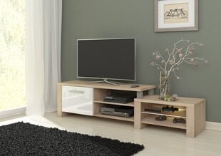 TV laud Orion, tamm/valge hind ja info | Televiisori alused | hansapost.ee