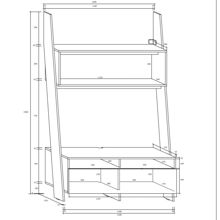 TV-alus Rack, valge/must цена и информация | Televiisori alused | hansapost.ee