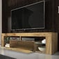 TV laud LED valgustusega Hugo, pruun цена и информация | Televiisori alused | hansapost.ee