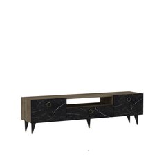 ТВ столик Kalune Design Cavelli, коричневый/черный цена и информация | Тумбы под телевизор | hansapost.ee