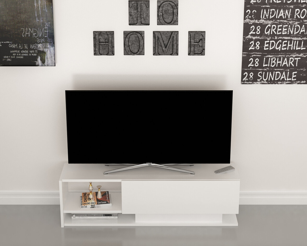 TV laud Kalune Design Damla, valge hind ja info | Televiisori alused | hansapost.ee