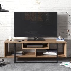 ТВ столик Kalune Design Asal 120 см, коричневый/черный цена и информация | Тумбы под телевизор | hansapost.ee