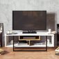 TV laud Kalune Design Asal 120 cm, valge/tamm hind ja info | Televiisori alused | hansapost.ee