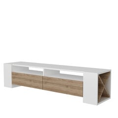 ТВ столик Kalune Design Sosruko, белый/коричневый цена и информация | Тумбы под телевизор | hansapost.ee