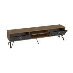 ТВ столик Kalune Design Lorenz, коричневый/черный цена и информация | Тумбы под телевизор | hansapost.ee