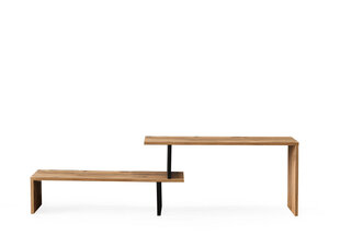 ТВ столик Kalune Design Ovit, черный/коричневый цена и информация | Тумбы под телевизор | hansapost.ee