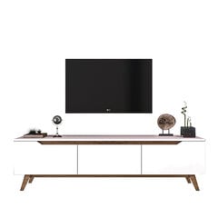 ТВ столик Kalune Design D1, белый/коричневый цена и информация | Тумбы под телевизор | hansapost.ee