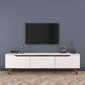 TV laud Kalune Design D1, valge/pruun цена и информация | Televiisori alused | hansapost.ee