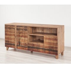 ТВ столик Kalune Design Marina Mila, коричневый/серый цена и информация | Тумбы под телевизор | hansapost.ee