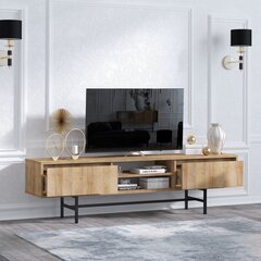 ТВ столик Matias, коричневый/черный цена и информация | Тумбы под телевизор | hansapost.ee