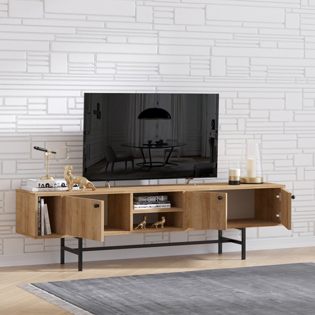 TV-laud Pedro, pruun hind ja info | Televiisori alused | hansapost.ee