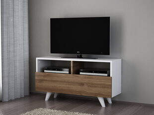 TV-laud Novella K3, valge/pruun цена и информация | Тумбы под телевизор | hansapost.ee