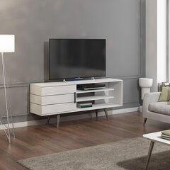 ТВ столик Termini, 150 см, белый цена и информация | Тумбы под телевизор | hansapost.ee