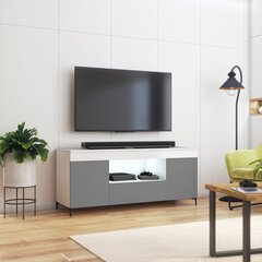 ТВ столик Selsey Gusto LED, серый/белый цена и информация |  Тумбы под телевизор | hansapost.ee