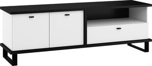 Столик для ТВ Meblocross Cross Cro-20 2D1S, черный / белый цена и информация | Тумбы под телевизор | hansapost.ee