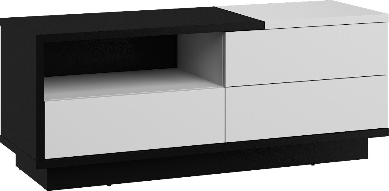 TV-laud Meblocross Hybrid Hyb-20 1D1S, must/valge hind ja info | Televiisori alused | hansapost.ee