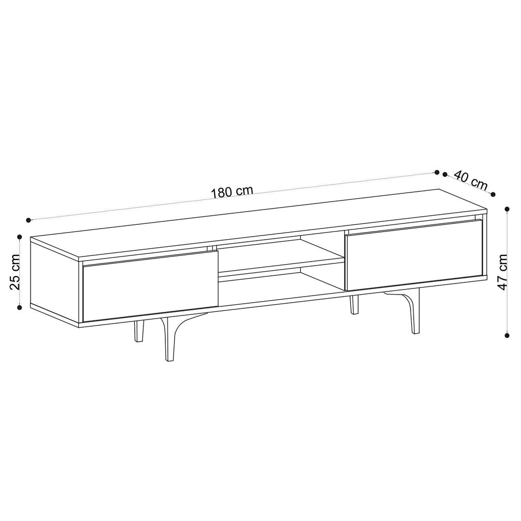 TV-laud Kalune Design 393, pruun price and information | Televiisori alused | hansapost.ee