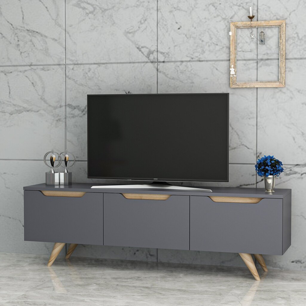 TV-laud Kalune Design 382, 150 cm, hall hind ja info | Televiisori alused | hansapost.ee