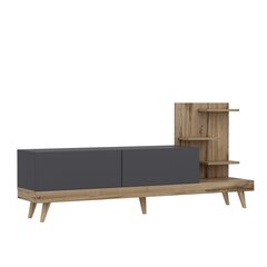 ТВ столик Kalune Design 382, 180 см, серый/коричневый цена и информация | Тумбы под телевизор | hansapost.ee