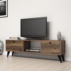 ТВ столик Kalune Design 389, 139 см, коричневый цена и информация | Тумбы под телевизор | hansapost.ee