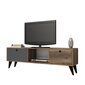 TV-laud Kalune Design 389, 138 cm, pruun/hall hind ja info | Televiisori alused | hansapost.ee