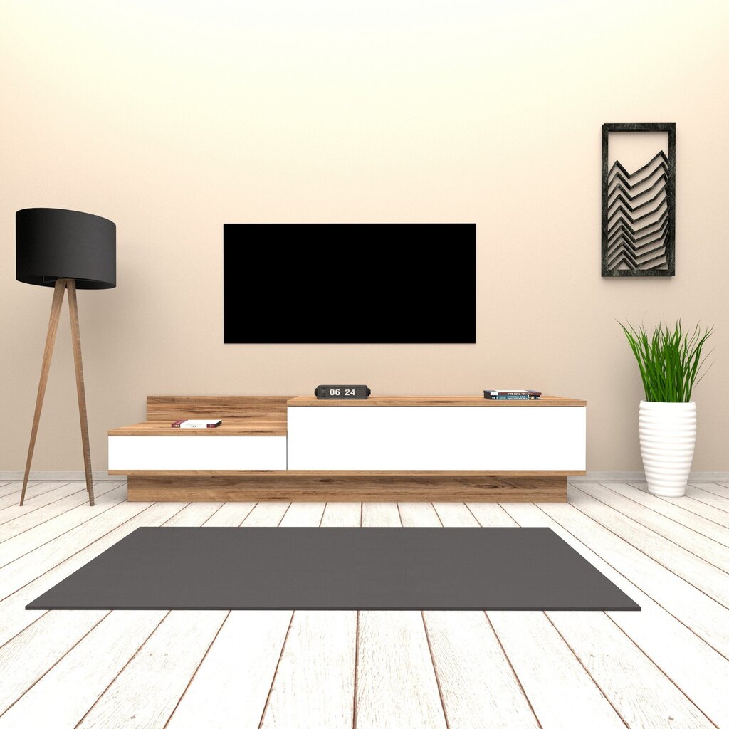TV-laud Kalune Design 835, 160 cm, valge hind ja info | Televiisori alused | hansapost.ee