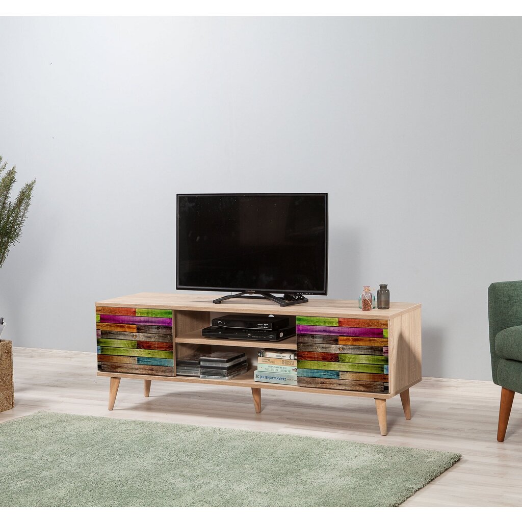 TV-laud Kalune Design 863(I), tamme värv/mitmevärviline hind ja info | Televiisori alused | hansapost.ee