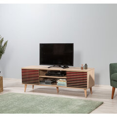 ТВ столик Kalune Design 863(I), темно-красный/дуб цена и информация | Тумбы под телевизор | hansapost.ee