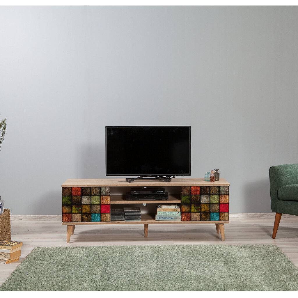 TV-laud Kalune Design 863(I), mitmevärviline/tamme värv hind ja info | Televiisori alused | hansapost.ee