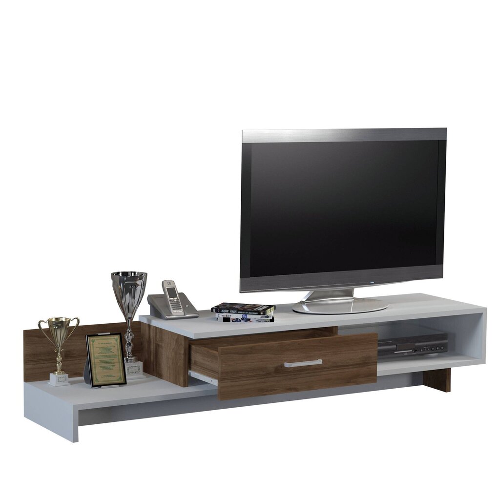 TV-laud Kalune Design 835, 161,8 cm, pruun/valge hind ja info | Televiisori alused | hansapost.ee