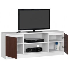 ТВ столик NORE RTV K140, белый/коричневый цена и информация | Тумбы под телевизор | hansapost.ee