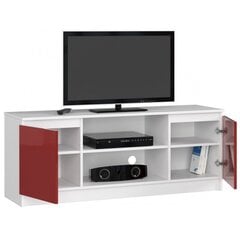 ТВ столик NORE RTV K140, белый/красный цена и информация | Тумбы под телевизор | hansapost.ee