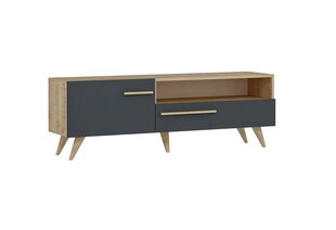 Столик под телевизор Kalune Design Zera, серый/коричневый цена и информация | Тумбы под телевизор | hansapost.ee