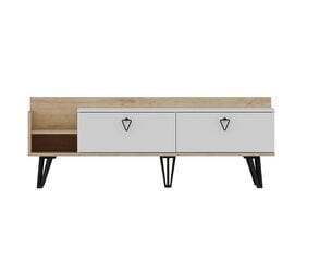 ТВ столик Kalune Design Mia, белый/коричневый цена и информация | Тумбы под телевизор | hansapost.ee