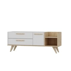 TV-laud Kalune Design Otto, 138 cm, valge/pruun hind ja info | Televiisori alused | hansapost.ee