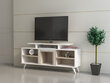 TV-laud Kalune Design Kutay, valge/helepruun цена и информация | Televiisori alused | hansapost.ee