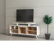 TV-laud Kalune Design Kutay, valge/pruun цена и информация | Televiisori alused | hansapost.ee