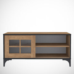 ТВ-стол Kalune Design Revival 100Lk, коричневый/черный цена и информация | Тумбы под телевизор | hansapost.ee