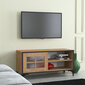 TV-laud Kalune Design Revival 100Lk, pruun/must hind ja info | Televiisori alused | hansapost.ee