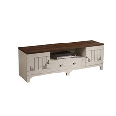 ТВ-стол Kalune Design Gazel 170Lk, белый/коричневый цена и информация | Тумбы под телевизор | hansapost.ee