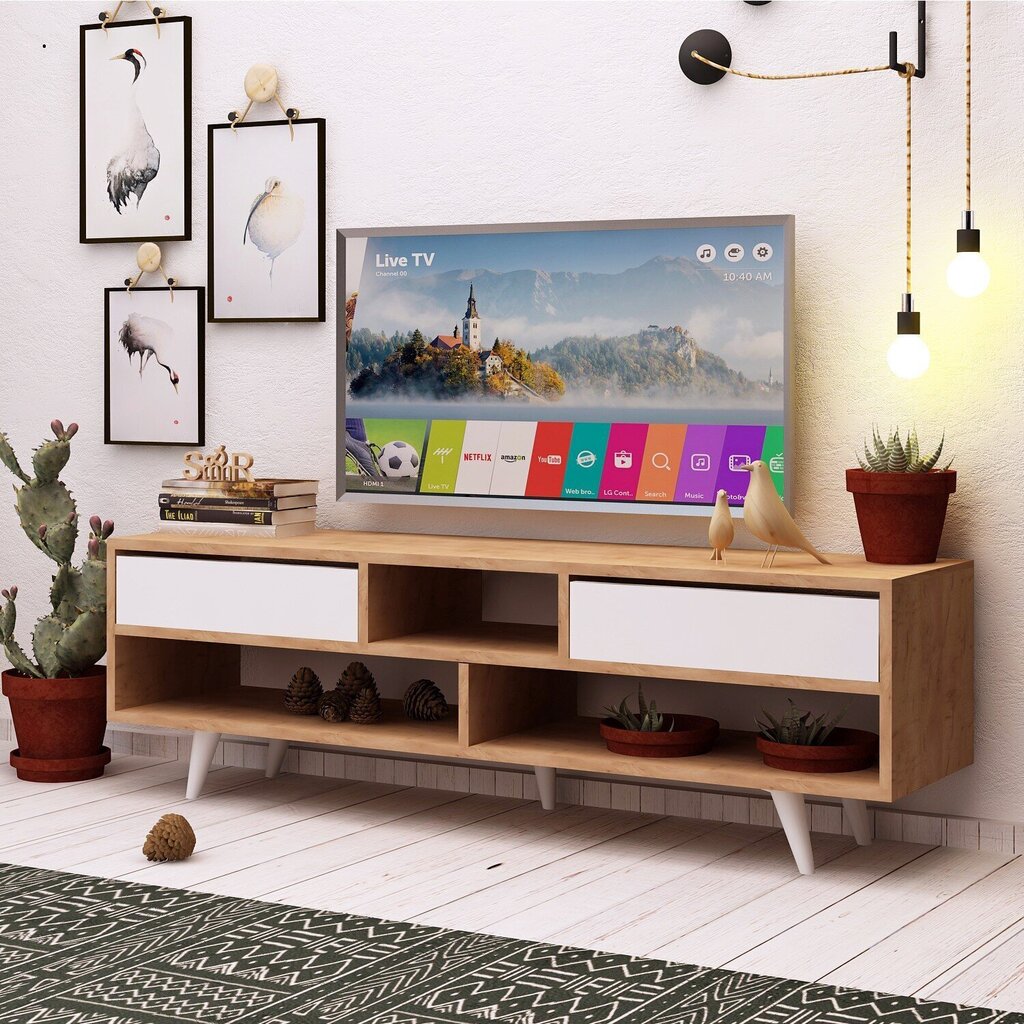 TV-laud Kalune Design Glasgow, pruun hind ja info | Televiisori alused | hansapost.ee