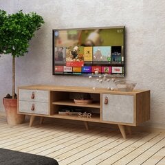 ТВ столик Kalune Design Seva, коричневый/серый цена и информация | Тумбы под телевизор | hansapost.ee