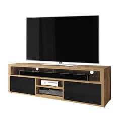 ТВ столик Selsey Laksa, черный/коричневый цена и информация | Тумбы под телевизор | hansapost.ee
