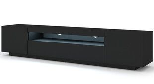 ТВ столик RTV Aura LED, черный цена и информация | Тумбы под телевизор | hansapost.ee