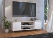 TV-laud ADRK Furniture Petra, valge/tamme värv цена и информация | Televiisori alused | hansapost.ee