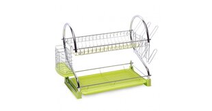 Зеленая сушилка для посуды KAMILLE 0762A цена и информация | Столовые и кухонные приборы | hansapost.ee