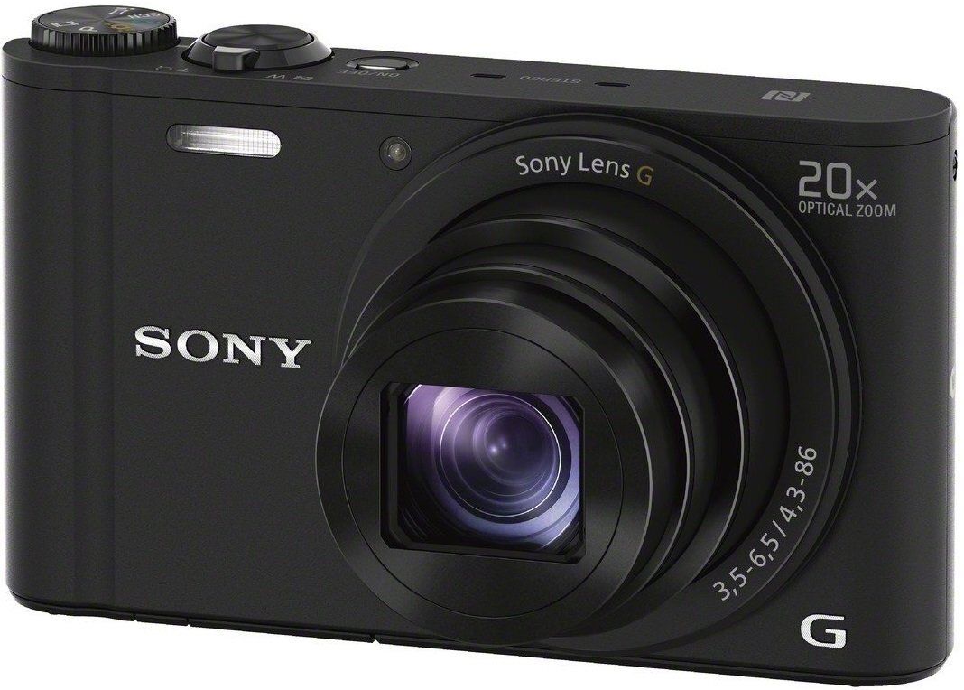 Kompaktkaamera Sony DSC-WX350, must цена и информация | Fotoaparaadid | hansapost.ee