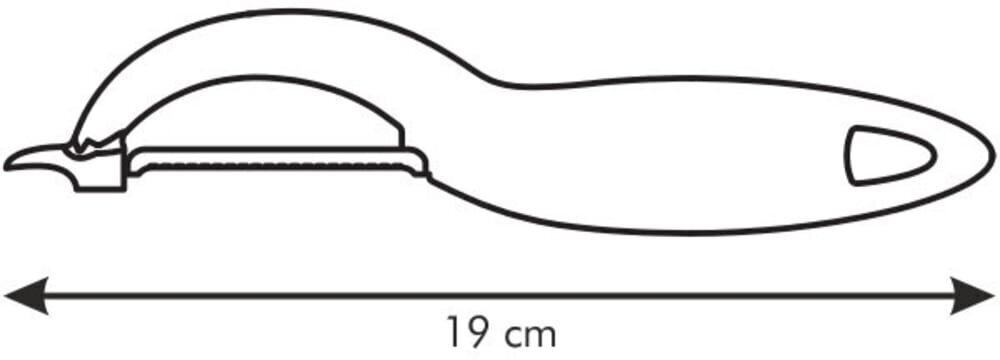 Tescoma Presto koorija sakilise teraga, valge, 19 cm цена и информация | Köögitarbed | hansapost.ee