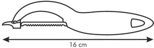 Tescoma Presto Expert koorimisnuga sakilise teraga, punane, 16 cm hind ja info | Köögitarbed | hansapost.ee